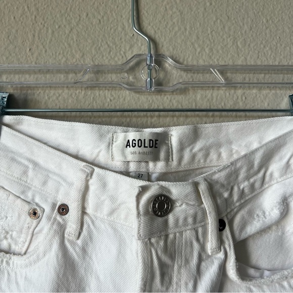 Agolde 90’s White Distressed Jeans - Picture 5 of 9